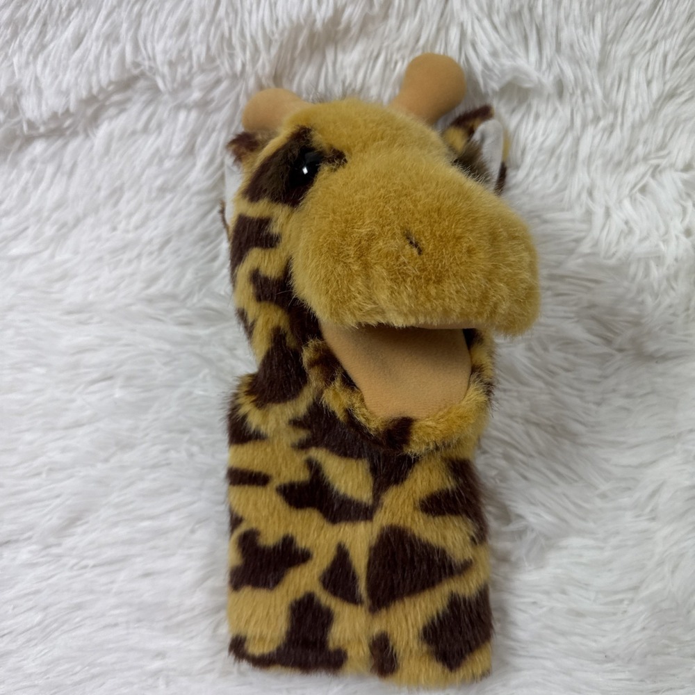 Vintage 1990 Dakin Giraffe Hand Puppet Plush 12 inch Stuffed Animal